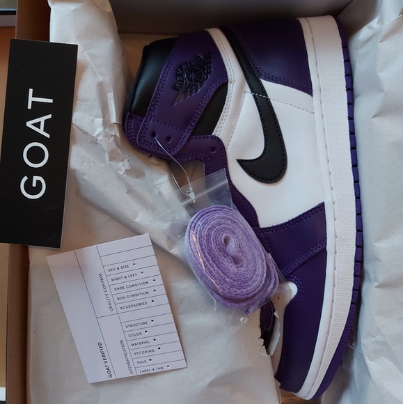 Jordan 1 "OG COURT PURPLE 2.0" AKA PURPLE TOES - Picture 5 of 7